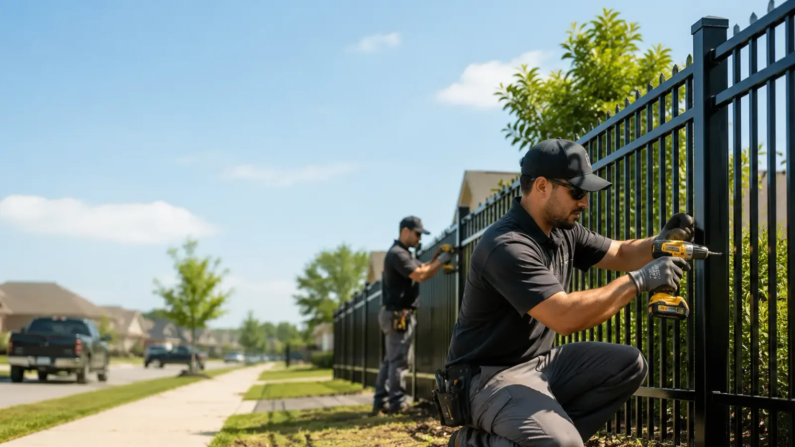 Metal Fence Installation in Rye, TX